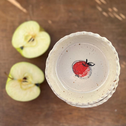 Pirottini/stampini mela per crostatine - Ceramica di Stagione