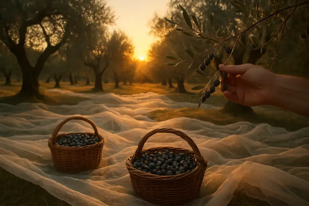 Raccolta olive a mano: metodo, tempistiche e quando conviene