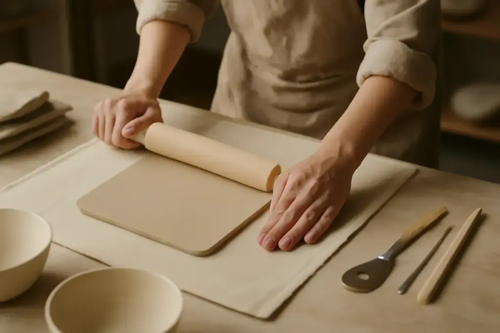 Modellazione a lastra per ceramica artistica: un metodo semplice per ottenere superfici regolari