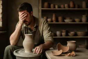 Qual è il momento più difficile nella vita di un artigiano ceramista? La lezione che ne nasce per chi vuole intraprendere