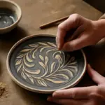 Come funziona la tecnica della sgraffiatura sulla ceramica? Il dettaglio creativo che valorizza ogni opera