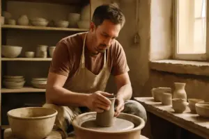 La routine quotidiana di un ceramista artigiano: scopri le vere sfide e le soddisfazioni inattese