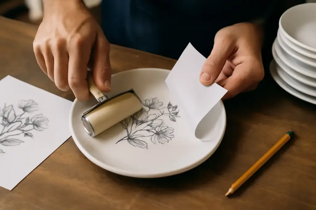 Si può stampare un disegno sulla ceramica? La tecnica transfer spiegata passo dopo passo