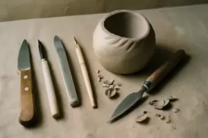 Coltelli e taglierine nella scultura ceramica: strumenti base e idee per effetti originali
